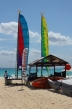 Here's the rental kiosk for a variety of water sports equipment such as hobie cats, boogie boards, surf boards etc.