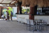 In addition to the restaurant, the beach club also has a lounge with a sound system and drinks to go.