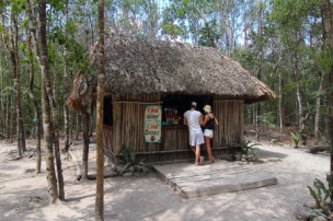just across from the Nohock Mul Pyramid, sells cold beverages and snacks which you will appreciate after climbing 138 feet in the heat