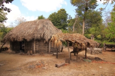 This solar home is part of a Ethnographic Exhibition which also includes an apiary, vegetable garden and medicinal plants that were used to supplement the family economy.