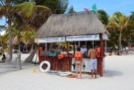 Equipment rentals and ticket sales for snorkeling tours