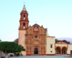 Franciscan Mission, mestizo baroque architecture, circa 1750's, jalpa, mx