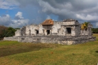 Tulum ruins, maya architecture, circa 800-1000 A.D.
