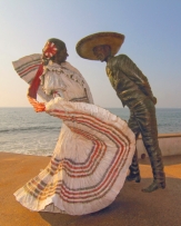 A monument in Puerto Vallarta dedicated to mexican culture