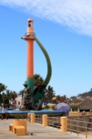 the fishermans monument is dedicated to the importance of commercial and recreational fishing in Mazatlan