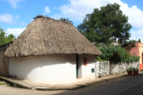 This Mayan Home was preserved and restored because it is representative of the maya culture and building materials used in this area.