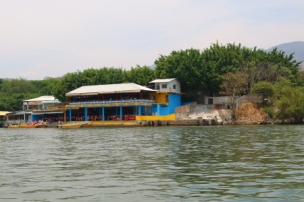 One of several waterfront restaurants on the Grijalua river