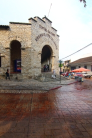 This is the front entrance to the cultural center next door to the church. It is used for piano concerts, plays, and workshops such as textile designing.