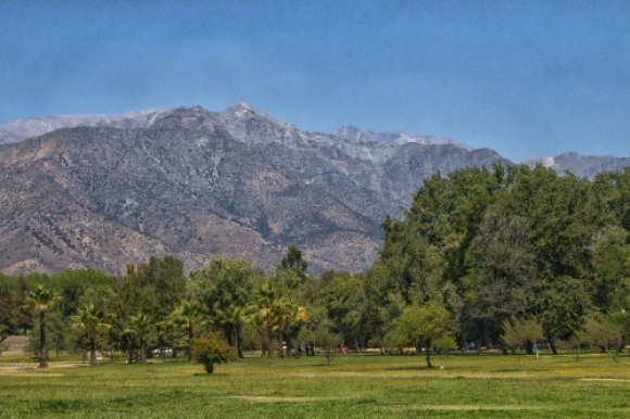 a look at the Andes mountains from Park Hurtado