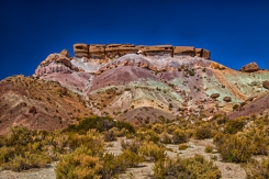 This is the hill of seven colores about 4 miles from Uspallata, The colors are attributable to different types of rock that came together over a long period of time.