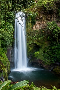 The Magia Blanca waterfall is 110 ft